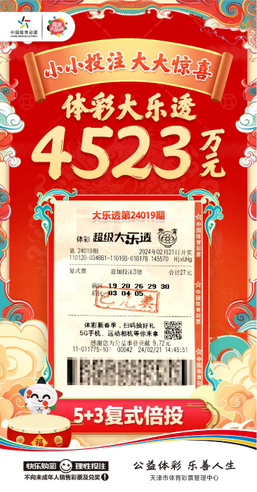 天津4523万大乐透大奖得主现身领奖！383