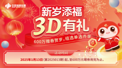 新岁添福 3D游戏600万元赠礼来袭